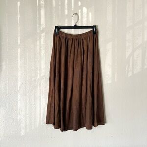 Style&Co 90s midi brown skirt